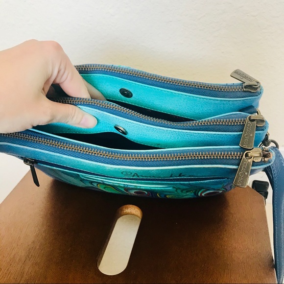 Anushka Jeweled Plume Triple Compartment Crossbody - Picture 14 of 16